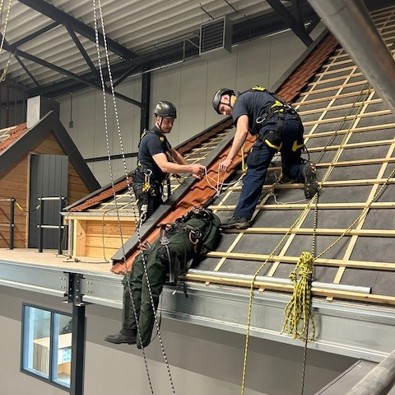 cursus veilig werken op hoogte, vanaf het dak