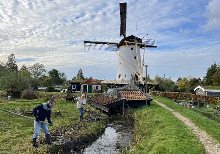 Landschapsonderhoud bij de Babbersmolen (Foto: Paul Sporken)