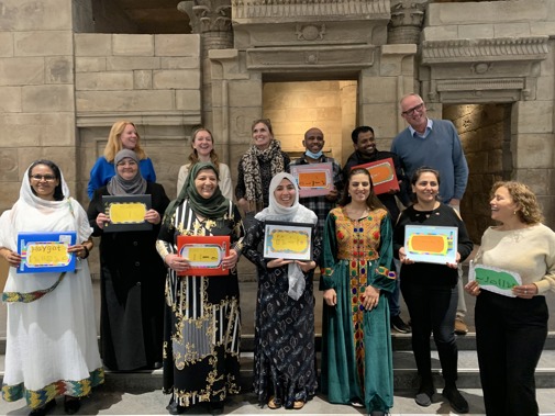 Sprekend Erfgoed in het Rijksmuseum van Oudheden (Foto: Ebtihal Mizal Hamz)