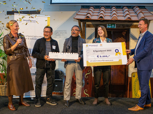 Winnaars van de juryprijs van de Erfgoedparel 2022: het team achter Istori-Istori Maluku, Streekmuseum Krimpenerwaard (Foto: Floris Scheplitz)