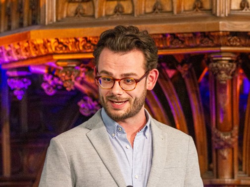 Filmmaker Daan van Paridon (Foto: Floris Scheplitz / Erfgoedhuis Zuid-Holland)