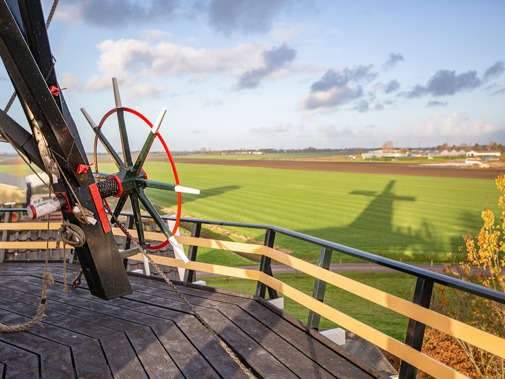 Het uitzicht van molen De Haas. Foto: Floris Scheplitz