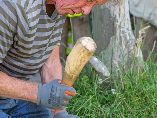 Middeleeuwse ambachten bij Masamuda tijdens de Nationale Archeologiedagen 2023 (Foto: Floris Scheplitz / Erfgoedhuis Zuid-Holland)