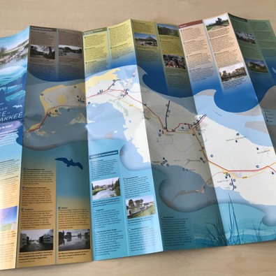 Plattegrond van het eiland Goeree-Overflakkee