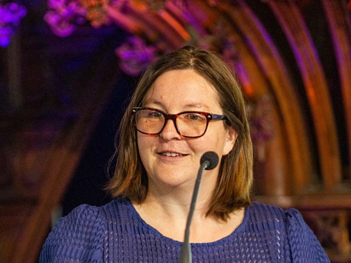 Manuela Friedrich (Foto: Floris Scheplitz / Erfgoedhuis Zuid-Holland)