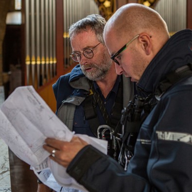 Monumentenwachters aan het werk